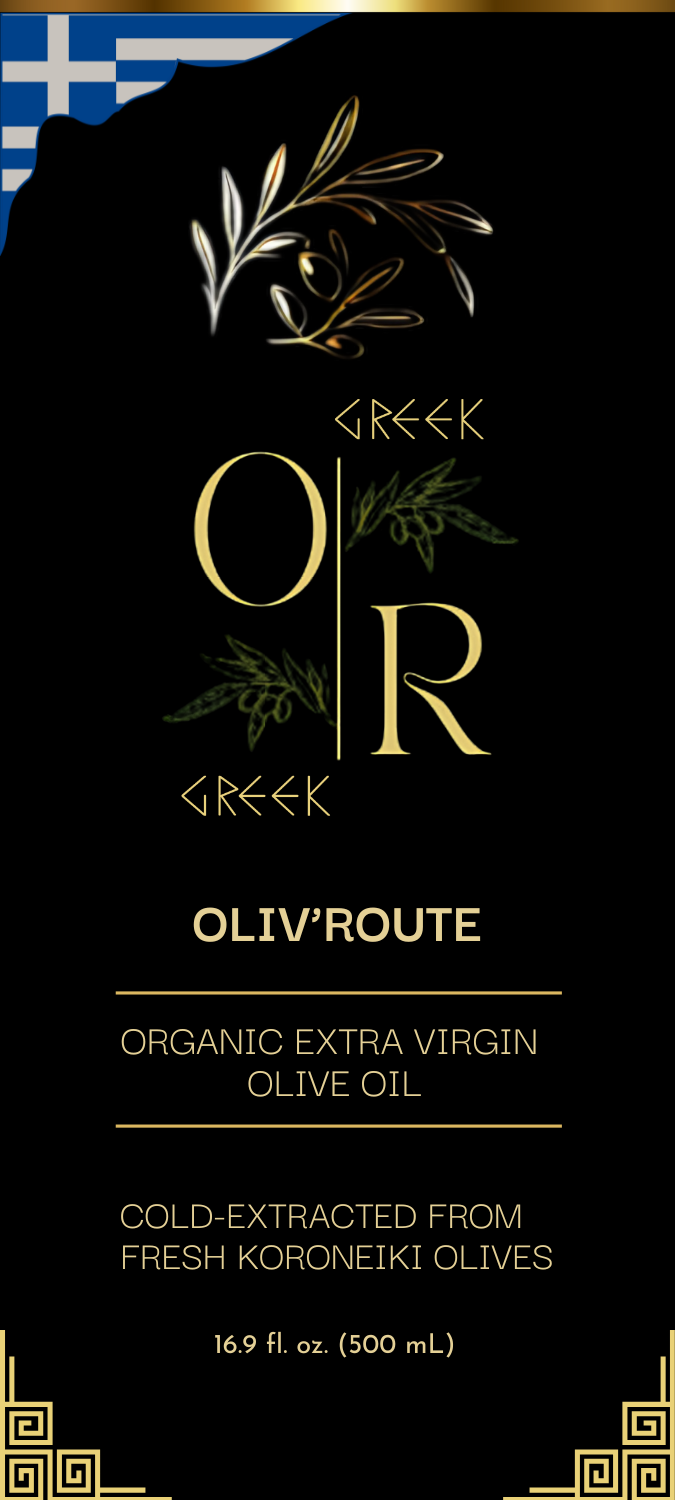 Oliv’Route front label design